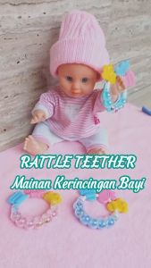 Rattle Teether Kerincingan Gigitan Bayi Melatih Visual dan Pendengaran Bayi R-01
