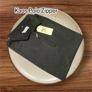 KAOS POLO RESLETING TSHIRT PRIA KAOS KERAH Zipper POLOS TSHIRT LENGAN PENDEK ATASAN COWOK PREMIUM LENGAN PENDEK
