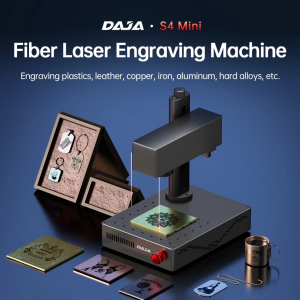 DAJA S4 Mini 5W Laser Marking Machine Fiber Optic Heavy-Duty Industrial Desktop Small Portable Fully Automatic Metal and Plastic Vector Engraving Machine