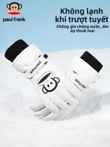 Paul Frank | Găng Tay Trượt Tuyết Chống Nước Chống Gió Ấm Áp Có Lớp Lông Cừu Dày Cảm Ứng Màn Hình