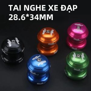 Phuộc Xe Đạp MTB Xe Đạp Đường Trường BMX 34MM CNC Ống Thẳng Cốt Yên Xe Đạp 28.6mm Tay Lái Trong 2 Bạc Đạn Nắp Đậy Trên Kín