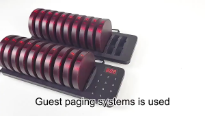 Buzzer pager system Stable wireless call system food pick-up vibration call pick-up food pick-up