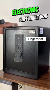 EXPOSE LCD Digital Safe Box Smart Touch Screen High Security Fireproof Waterproof Anti-Theft Vault for Home  Office Ready Stock
