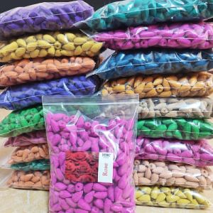 100g about 60pcs Natural Smoke Backflow Incense Cones Sandalwood Lavender for Reflux Incense Burner Home Fragrant Aromatherapy