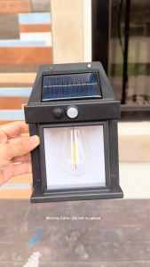 Solar Wall Lamp Outdoor Waterproof Emergency Lighting Three-mode Solar Power Garden Lights