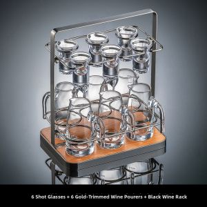 CRISTALGLASS | Elegant Crystal Glass Goblet Small Shot Glass with Stand