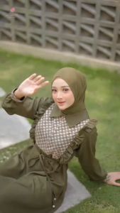 FELISHA Gamis Wanita Terbaru Viral Kekinian Busana Muslim Terlaris Bahan Shakila