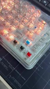 30/50/90pcs Mechanical Keyboard Switches Clicker 3-Pin Direct-Touch Shaft Dustproof Linear Tactile Free for Puller&Brush