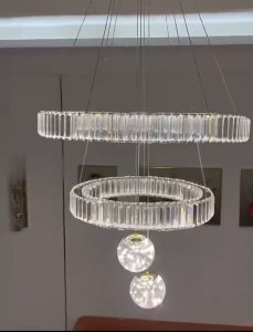 Modern luxury crystal chandelier suitable for living rooms bedrooms staircase ceilings and dining rooms with starry crystal lights