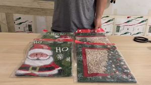 SG STOCK EmmAmy® Christmas Table Runner Christmas Table Decorations Xmas Decorate