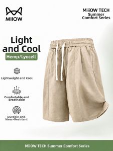 MiiOW | Tencel Ramie Breathable Lightweight Shorts Five Length