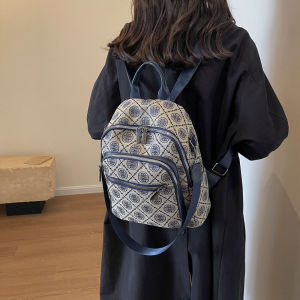 กระเป๋าเป้สะพายหลังผู้หญิง PU หนังนิ่ม ดีไซน์ลำลอง แฟชั่น 2025 กระเป๋าสะพายไหล่คู่ กระเป๋าถือขนาดเล็ก กระเป๋าเดินทาง