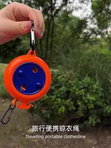 10M Retractable Outdoor Clothesline Portable Windproof Travel Washing Line for Camping Home Laundry Hanger