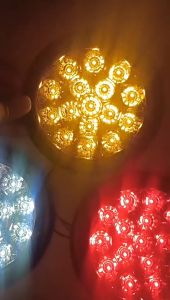 ✅Original fast delivery✅12V/24V 16-LED 4 inches Tail Lights Reverse Lamp Round Clear Lens for Truck Trailer Bus 1 Pcs