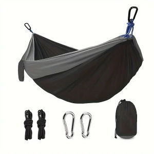 Travel Hammock Camping Hammock Portable Hammock Nylon Lightweight Hammocks for Outdoor Backpack Beach Backyard Patio Hiking