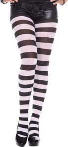 Womens Extra Striped Tights Full Length Tights Stocking Socks for Halloween Costume Accessory