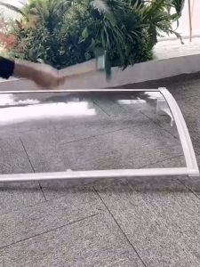 Canopy for Window: Heavy-duty Awning Canopy Roofing with Bracket Frame for Door and Window