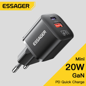 Essager loại USB C Bộ Sạc Điện Mini PD 20W Gan sạc nhanh Điện Thoại QC 3.0 Nhanh Chóng Sạc Cho Huawei Honor Xiaomi iPhone 14 Pro Max iPad Sạc