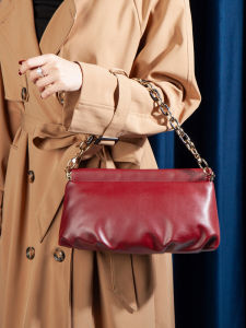 SIFULUN | Leather French Stick Bag Auto-close