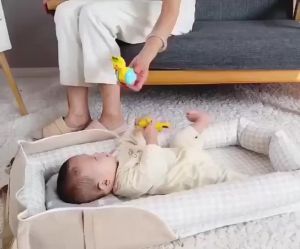 Baby Bed Guard Rail New Born Bedding Set Mattress Sleeping Frame Safety Guard Cotton Portable Waterproof Foldable Removable Soft Baby Crib