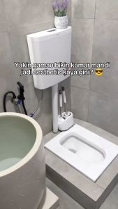 [COD ]Mr.Tao Kloset Jongkok 1 set Toilet Jongkok Flush (FREE JET SHOWERSELANGSTOP KRAN TISU DAN PACKING KAYU)