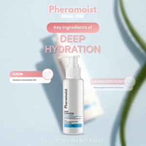 Pheramoist - BPOM Deep Hydration 100ml Face Cleanser 5x Ceramide Aloe Vera - Menghidrasi dan melembabkan kulit serta meningkatkan elastisitas dan kekenyalan kulit