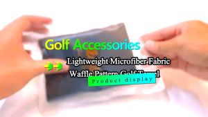 30x50cm Dual Fold Premium Lightweight Microfiber Fabric Waffle Pattern Golf Towel