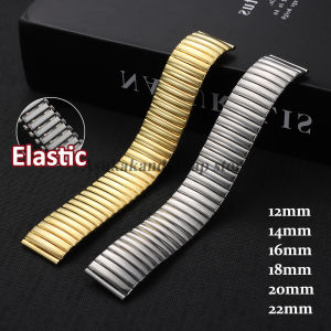 Stainless Steel Watch Band for Seiko Elastic Strap 12mm 14mm 16mm 18mm 20mm 22mm Universal Women Men Metal Watchstrap Bracelets
