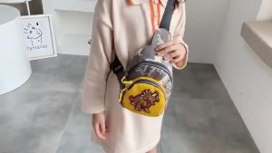 Kids Waist Bags cute Cartoon Dinosaur Chest shoulder Bag Travel Toddlers Sling Shoulder Crossbody Bag for Kids