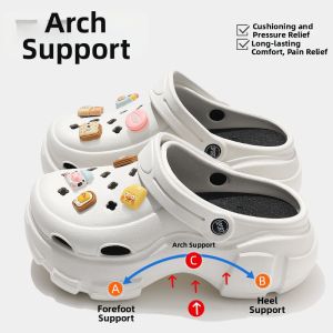BAIMUQINGCHEN | Arch Support Non-slip Thick Heel EVA Sandals