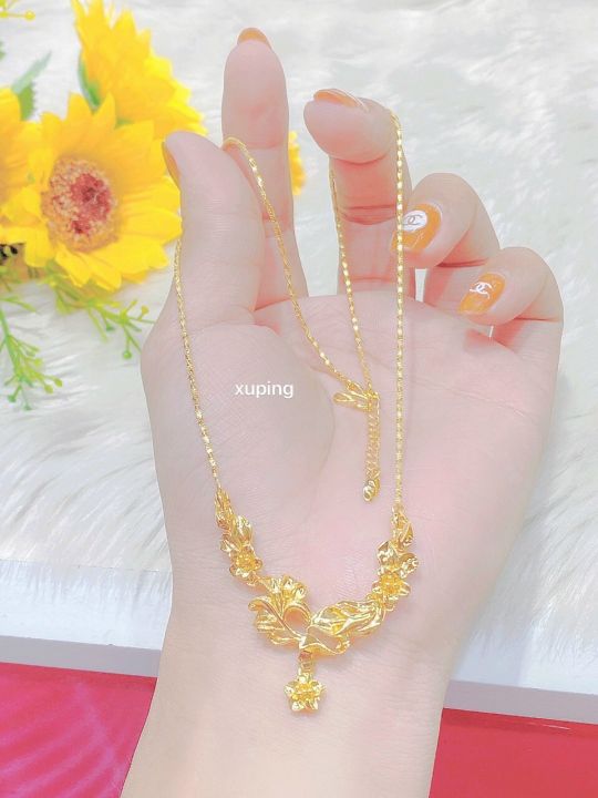 Dây chuyền nữ mạ vàng 24k mẫu mới siêu đẹp