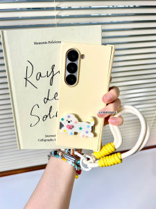 Samsung ZFold7 ZFold6 ZFold5 ZFold4 ZFold3 Phone Case Skin Feel Anti-Fall PC Hard Shell with Handle Strap Luxury Sensation