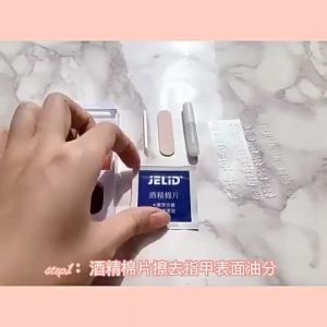 【5in1 Toolkit+HANDMADE】Cartoon Cute Niche Animals Short Round Fake Nails With Glue Phototpy Nails Press On Nails Reusable Waterproof