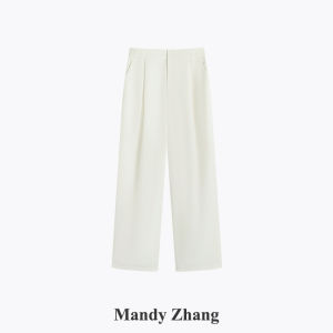 Commuter Elegant Slim-Fit White Pants