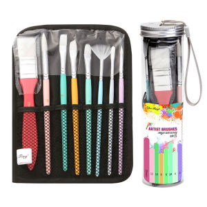 Painting Brush Set Oil & Watercolor & Acrylic Nylon