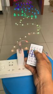 dây led hạt gạo 10m trang trí siêu đẹp nháy theo nhạc chống nước chống va đập khiển qua aap