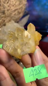 Đá thạch anh vàng Citrine tự nhiên phong thủy năng lượng vũ trụ mạnh thanh tẩy thiền định mã 428