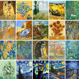 Jigsaw Puzzle 1000pcs Van Gogh Style Starry Night Sky And Cypress Trees For Adults Stress Relief Puzzle Fun Present