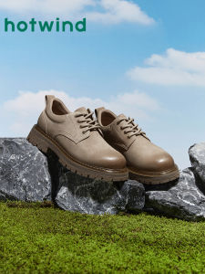 Hotwind | Fall New Mens Lace-Up Work Casual Shoes Retro Round Toe