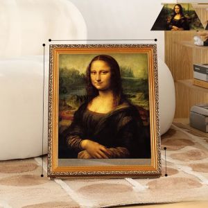 Healing Mona Lisa Cat Scratcher Board Waterproof Oil Painting Cat Scratching Pad High Aesthetic Value Lamp Painting Cat Nest
