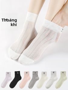 MiiOW | Tất lưới mỏng mùa hè cho nữ MiiOW Cat People Thấm hút mồ hôi thoáng khí Dây thắt nút bướm Kiểu dáng ballet Phong cách đa năng Tất cotton