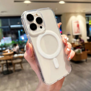 For Magsafe Case For iPhone 17 18 Pro 16 15 14 13 11 12 Pro Max Air Clear Ultra Thin Wireless Charge Magnetic Shockproof Cover