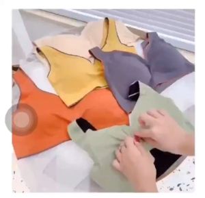 QSBRA543 Pakaian Dalam Wanita Bra Tanpa Kawat Push Up Bra