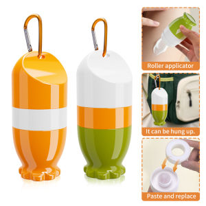 1pc portable portable sunscreen lotion applicator roll-on sponge beauty tool bottle