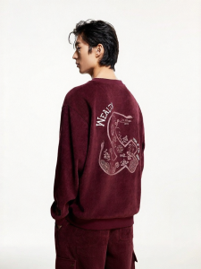 Jack Jones | Loose Fit Versatile Comfortable Front Embroidery Round Neck Mens Sweater