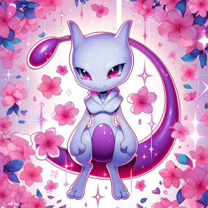 DIY Magical Eevee Mew Mewtwo Pokemon Diamond Painting Mystical Fantasy Modern Wall Decoration for Living Room Bedroom