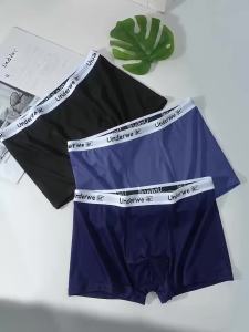 3PCS Mens Underwear Comfortable Breathable Simple Daily Sports Elastic Four Seasons Versatile Underwear Combination