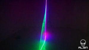 LAMPU PROYEKTOR LASER Alien RGB Disco Single Head DMX512 500m 14W - SLP-RGB500