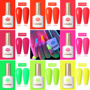 BORN PRETTY | BORN PRETTY 10ml Neon Color Gel Nail Polish Fluorescent Colorful UV Curing Long Lasting Manicure Nail Art Salon Nail Supplies