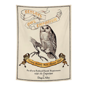 Harry Potter Owl Hedwig Retro Movie Wall Hanging Decorative Bedroom Vertical Background Cloth European Style Long Rectangle Cartoon